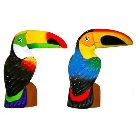 Toucan (20cm) bec horizontal